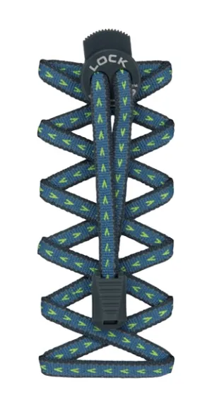 Nathan Reflective Flat Lock Shoe Laces - Bluestone