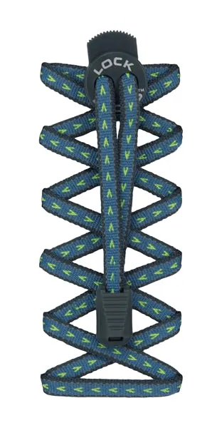 Nathan Reflective Flat Lock Shoe Laces - Bluestone